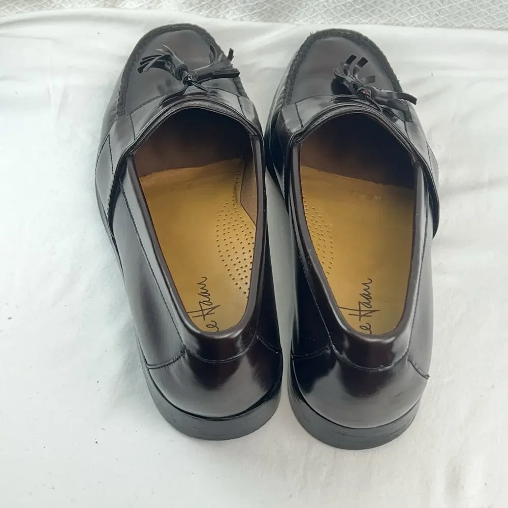 Cole Haan Men’s 9.5M Burgundy Tassel Loafers Leather Dress Shoes Made in India